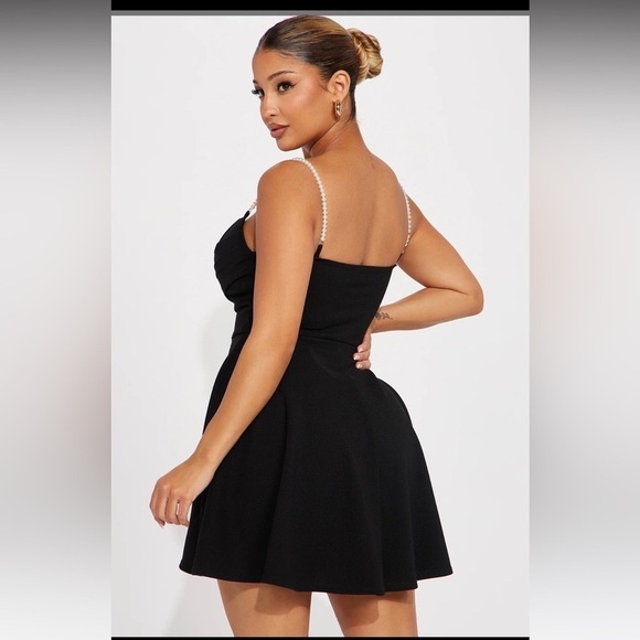 Fashion Nova Neck Pearl Strap Mini Dress - Picture 6 of 6